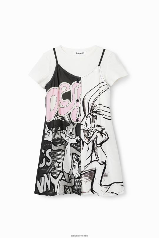Desigual Colombia bolsos - ropa 4802L1862 chica Desigual vestido 2 en 1 de bugs bunny