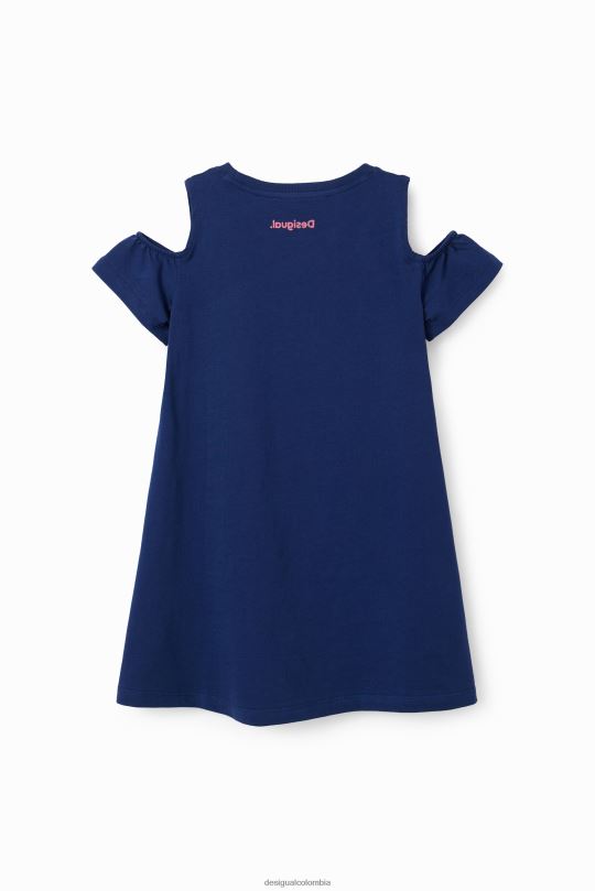 Desigual zapatos Colombia - ropa 4802L1865 chica Desigual vestido estilo camiseta con aberturas en forma de corazón