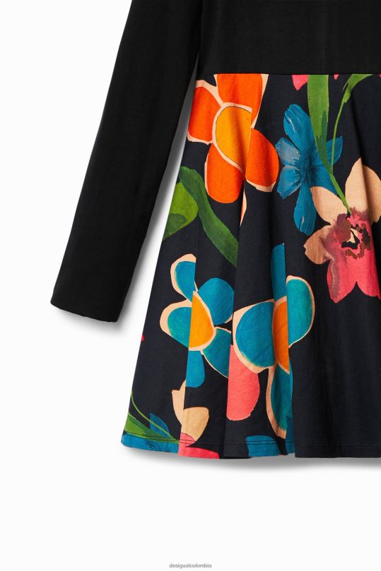 ropa 4802L1875 chica Desigual vestido floral dos en uno - Desigual sale damen