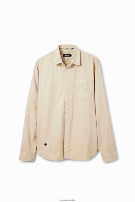 Desigual Colombia pagina oficial - ropa 4802L1562 hombres Desigual camisa bordada de manga larga