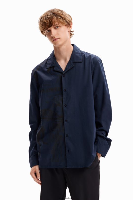 Desigual Colombia - ropa 4802L1601 hombres Desigual camisa estilo pijama