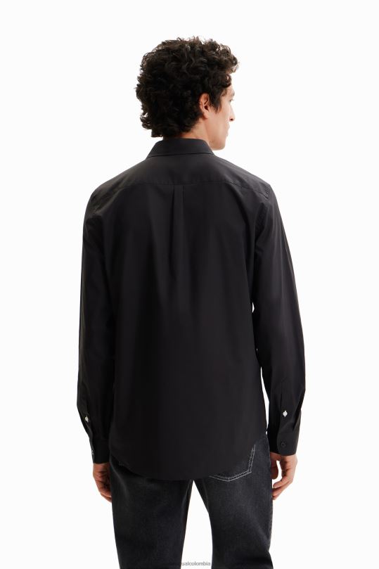 Desigual zapatos Colombia - ropa 4802L1606 hombres Desigual camisa básica con detalles en contraste