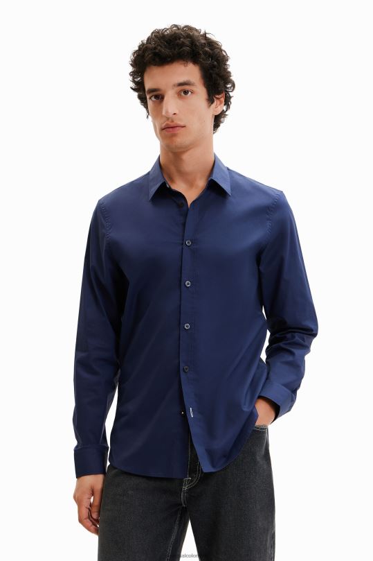 Desigual Colombia - ropa 4802L1654 hombres Desigual camisa básica con detalles en contraste
