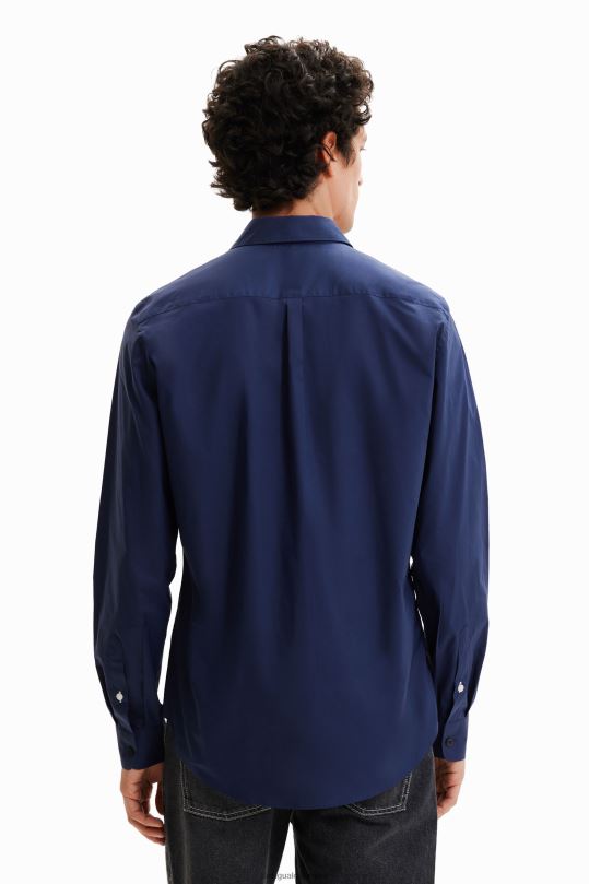 Desigual Colombia - ropa 4802L1654 hombres Desigual camisa básica con detalles en contraste