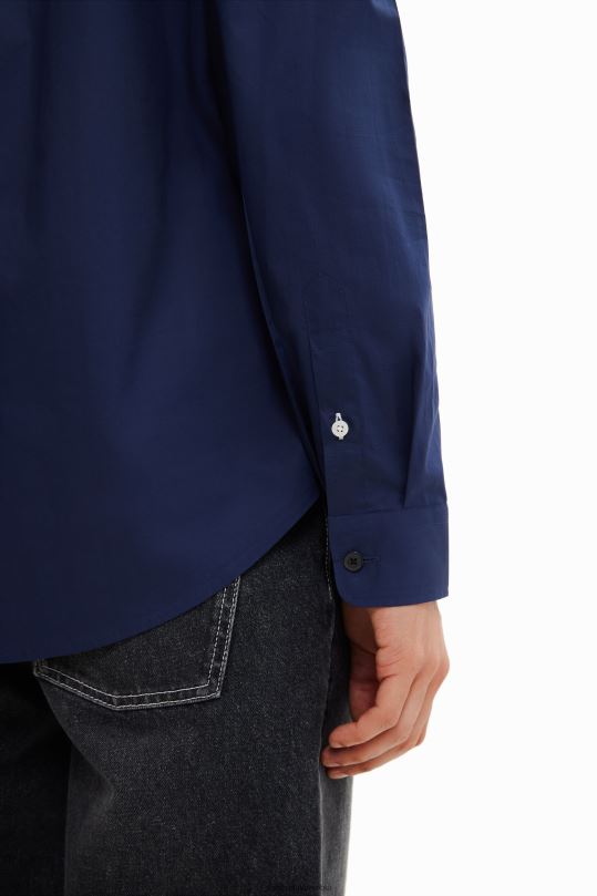 Desigual Colombia - ropa 4802L1654 hombres Desigual camisa básica con detalles en contraste
