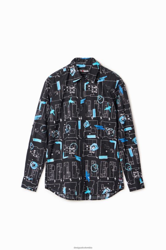 Desigual zapatos Colombia - ropa 4802L1658 hombres Desigual camisa