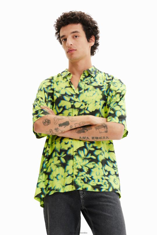 ropa 4802L1692 hombres Desigual camisa floral resort - Desigual Colombia Medellín