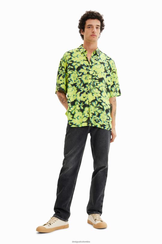ropa 4802L1692 hombres Desigual camisa floral resort - Desigual Colombia Medellín
