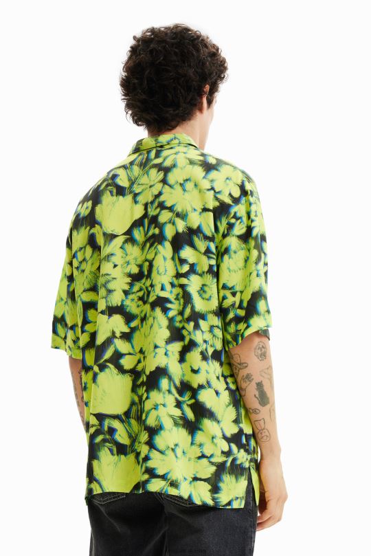 ropa 4802L1692 hombres Desigual camisa floral resort - Desigual Colombia Medellín