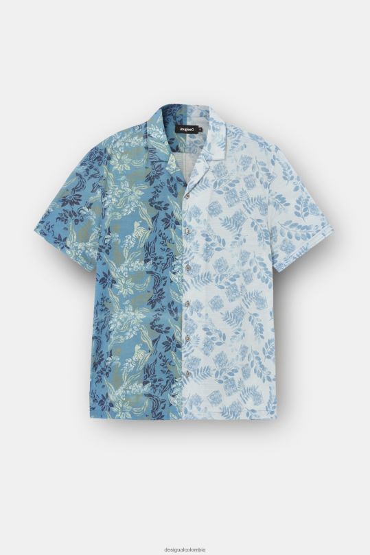 Desigual Colombia pagina oficial - ropa 4802L1697 hombres Desigual camisa manga corta flores