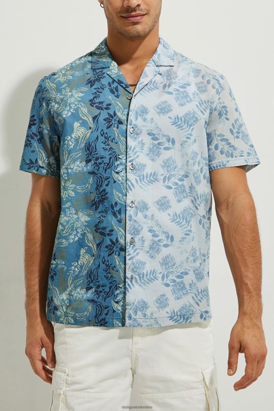 Desigual Colombia pagina oficial - ropa 4802L1697 hombres Desigual camisa manga corta flores