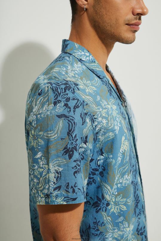 Desigual Colombia pagina oficial - ropa 4802L1697 hombres Desigual camisa manga corta flores