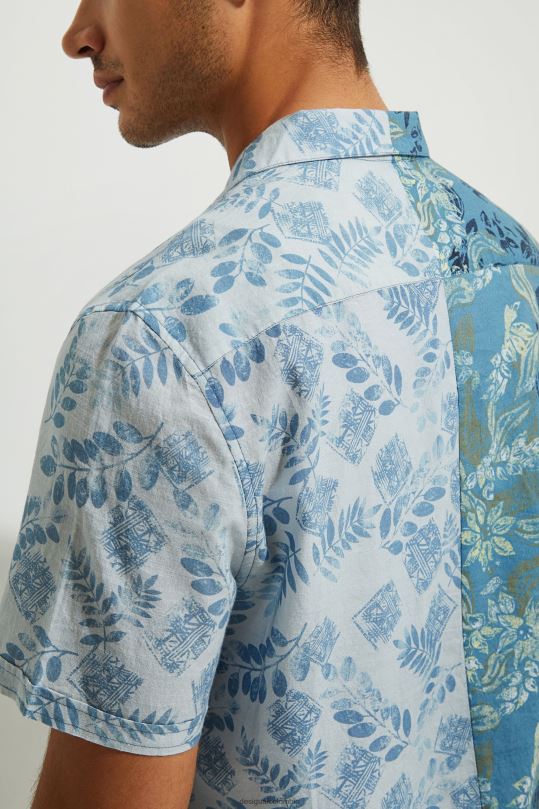 Desigual Colombia pagina oficial - ropa 4802L1697 hombres Desigual camisa manga corta flores