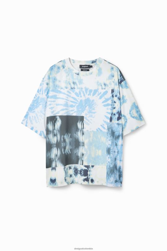 ropa 4802L1516 hombres Desigual camiseta con patchwork y efecto tie-dye - Desigual shop