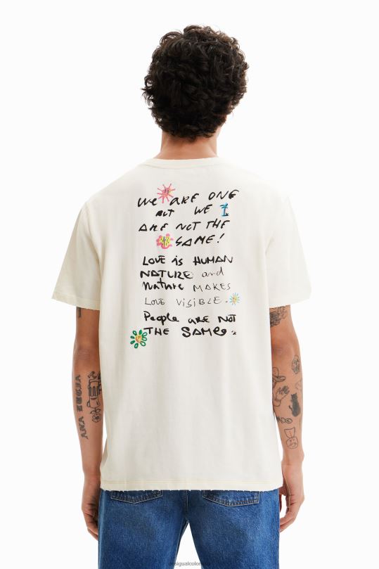 Desigual Colombia - ropa 4802L1520 hombres Desigual camiseta de manga corta con diseño de sol