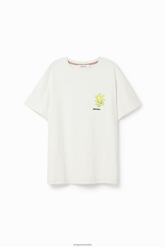 Desigual Colombia - ropa 4802L1520 hombres Desigual camiseta de manga corta con diseño de sol