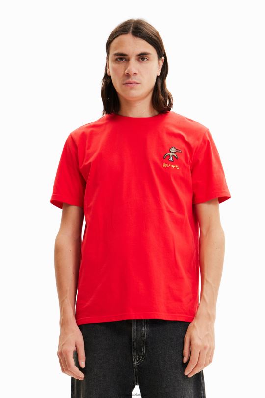 blusas Desigual bogota - ropa 4802L1527 hombres Desigual camiseta de manga corta con diseño de pájaro