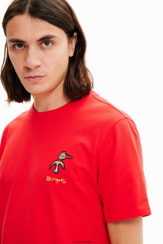 blusas Desigual bogota - ropa 4802L1527 hombres Desigual camiseta de manga corta con diseño de pájaro