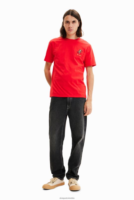 blusas Desigual bogota - ropa 4802L1527 hombres Desigual camiseta de manga corta con diseño de pájaro