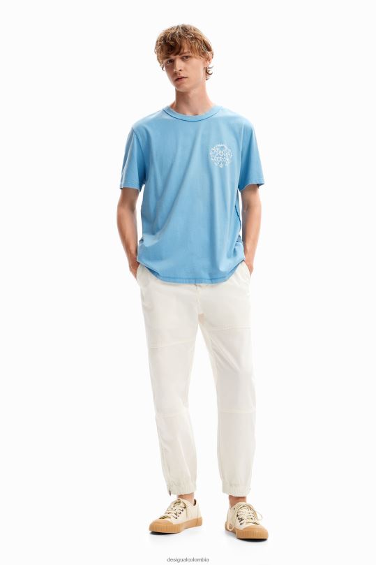 Desigual zapatos Colombia - ropa 4802L1561 hombres Desigual camiseta de manga corta paraíso