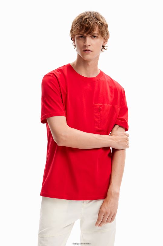 ropa 4802L1611 hombres Desigual camiseta con bolsillo liso - Desigual Colombia Medellín