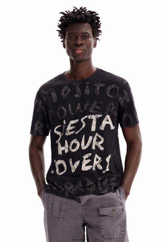 ropa 4802L1652 hombres Desigual camiseta de manga corta con mojitos - Desigual Colombia rebajas