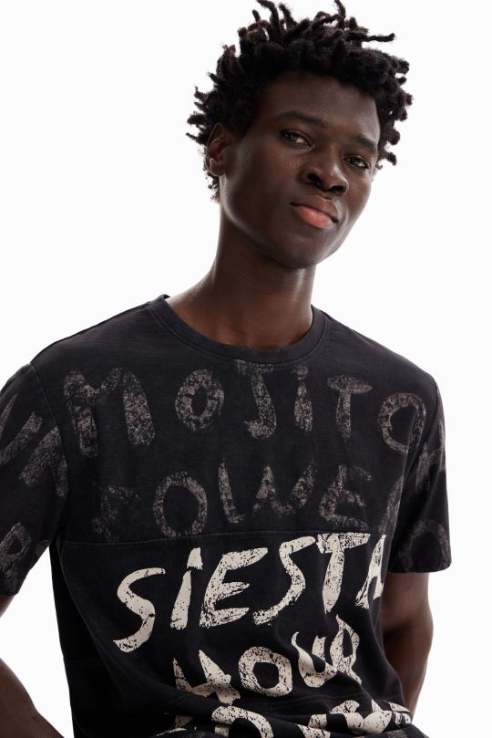 ropa 4802L1652 hombres Desigual camiseta de manga corta con mojitos - Desigual Colombia rebajas