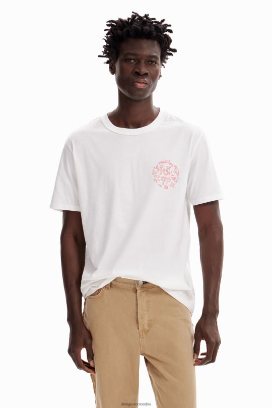 ropa 4802L1655 hombres Desigual camiseta de manga corta paraíso - Desigual sale damen