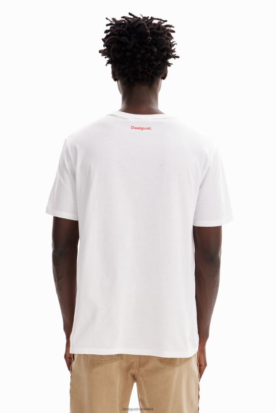 ropa 4802L1655 hombres Desigual camiseta de manga corta paraíso - Desigual sale damen