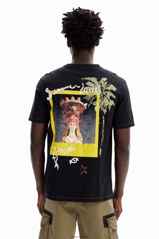 Desigual Colombia pagina oficial - ropa 4802L1667 hombres Desigual camiseta de los amantes del verano