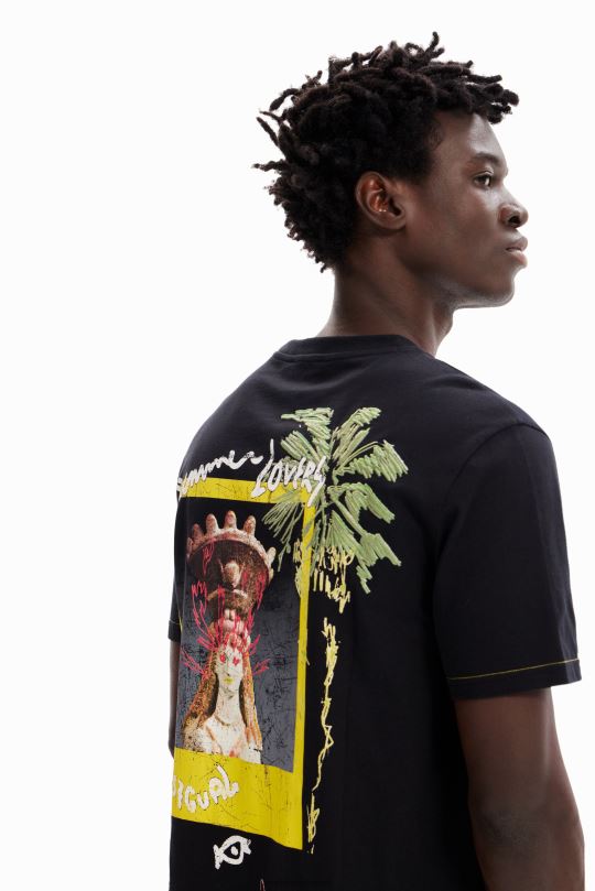 Desigual Colombia pagina oficial - ropa 4802L1667 hombres Desigual camiseta de los amantes del verano