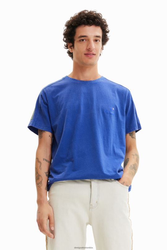 Desigual Colombia pagina oficial - ropa 4802L1690 hombres Desigual camiseta lisa bordada