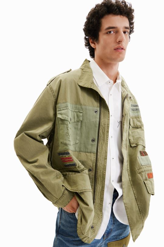 Desigual Colombia - ropa 4802L1540 hombres Desigual parka con retazos