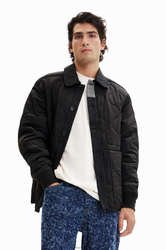 Desigual Colombia bolsos - ropa 4802L1547 hombres Desigual sobrecamisa acolchada con patchwork