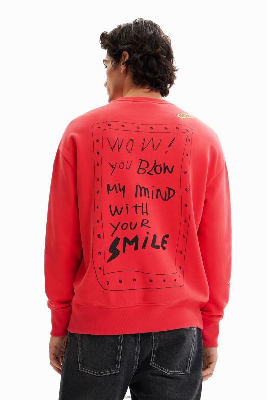 blusas Desigual bogota - ropa 4802L1536 hombres Desigual sudadera con bordado de pájaros