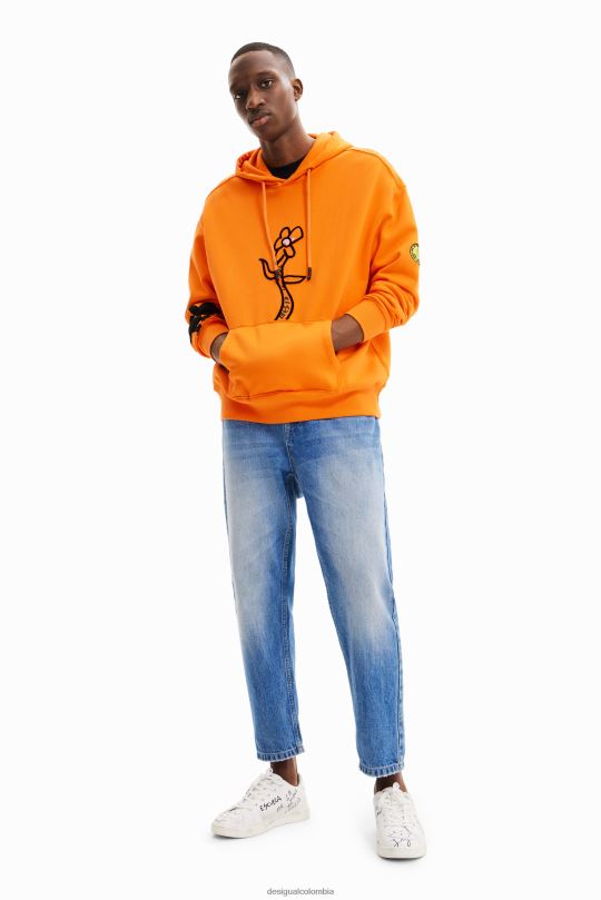 ropa 4802L1555 hombres Desigual sudadera con capucha floral - Desigual Colombia Medellín