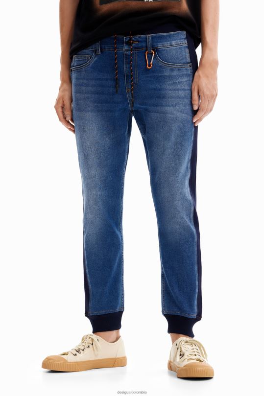 blusas Desigual bogota - ropa 4802L1518 hombres Desigual pantalones joggers de mezclilla híbrida