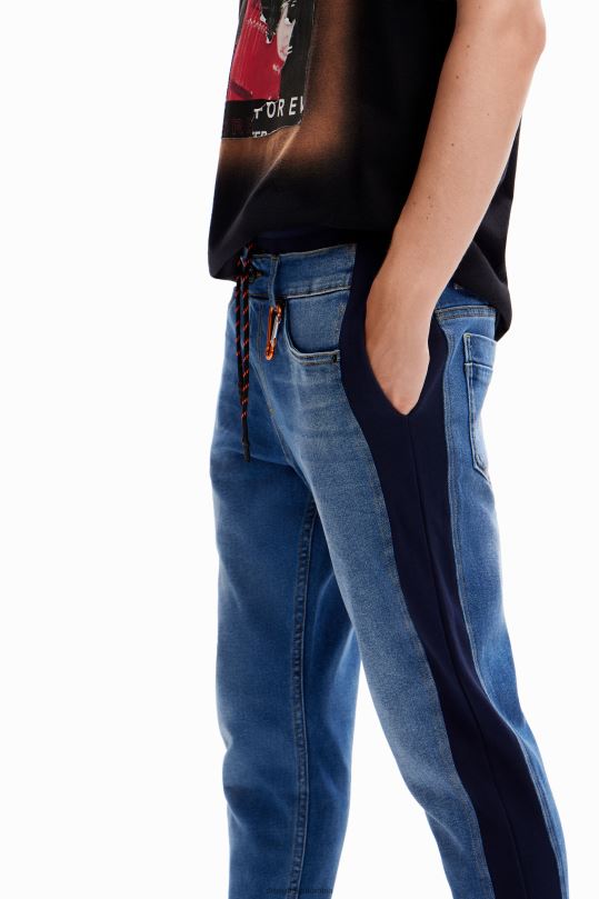 blusas Desigual bogota - ropa 4802L1518 hombres Desigual pantalones joggers de mezclilla híbrida