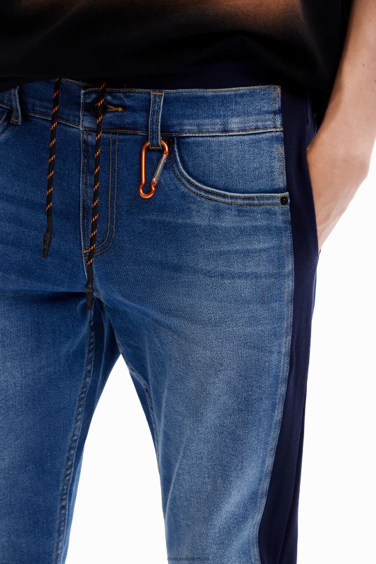 blusas Desigual bogota - ropa 4802L1518 hombres Desigual pantalones joggers de mezclilla híbrida