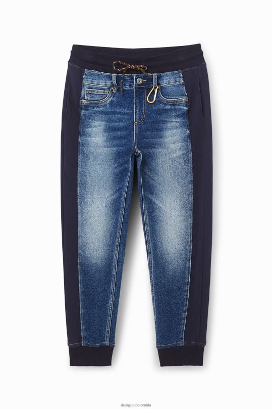 blusas Desigual bogota - ropa 4802L1518 hombres Desigual pantalones joggers de mezclilla híbrida