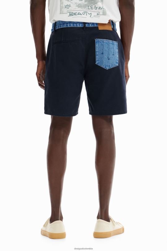 ropa 4802L1548 hombres Desigual pantalones cortos híbridos - Desigual shop