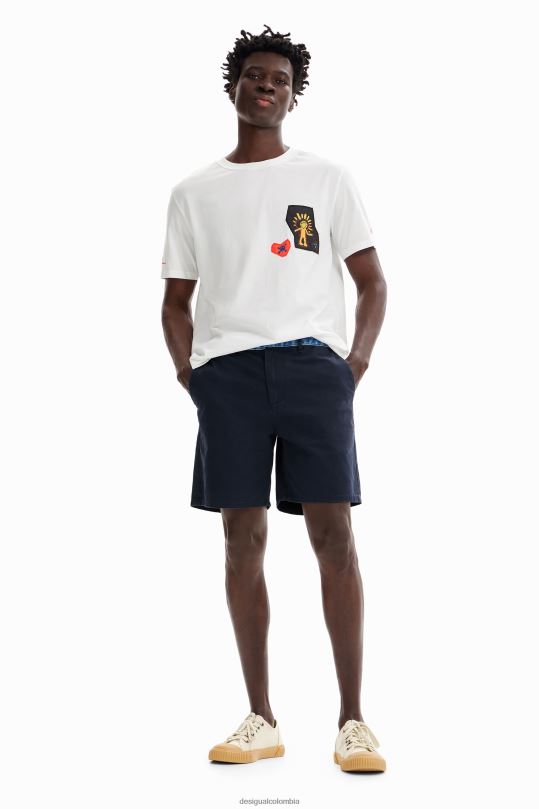 ropa 4802L1548 hombres Desigual pantalones cortos híbridos - Desigual shop
