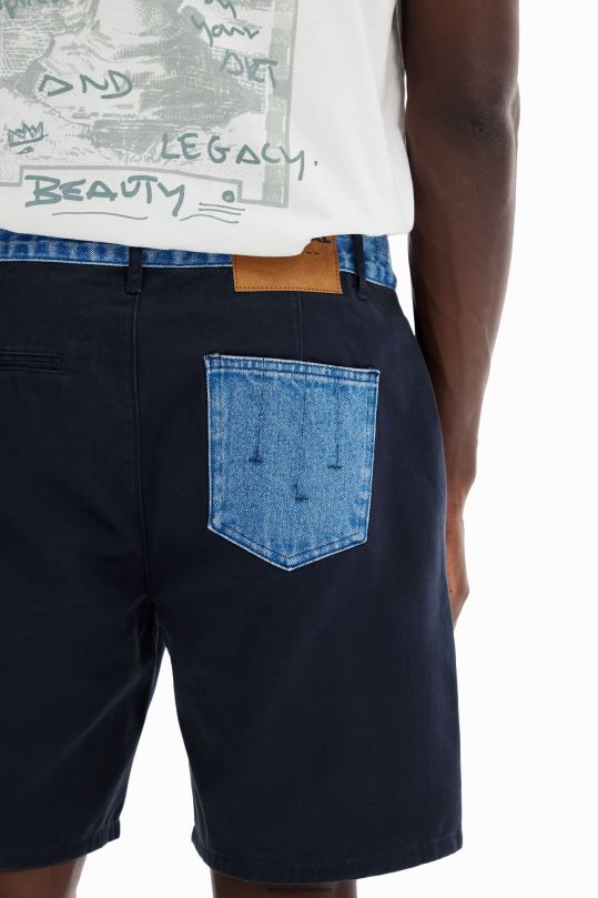 ropa 4802L1548 hombres Desigual pantalones cortos híbridos - Desigual shop