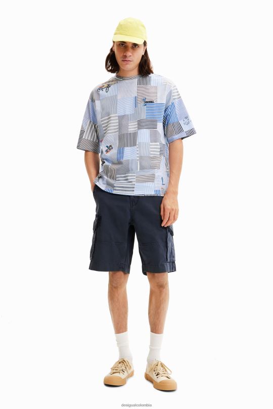ropa 4802L1624 hombres Desigual pantalones cortos de carga - Desigual shop