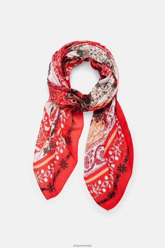 Desigual Colombia pagina oficial - accesorio 4802L1149 mujer Desigual fular indonesio rectangular