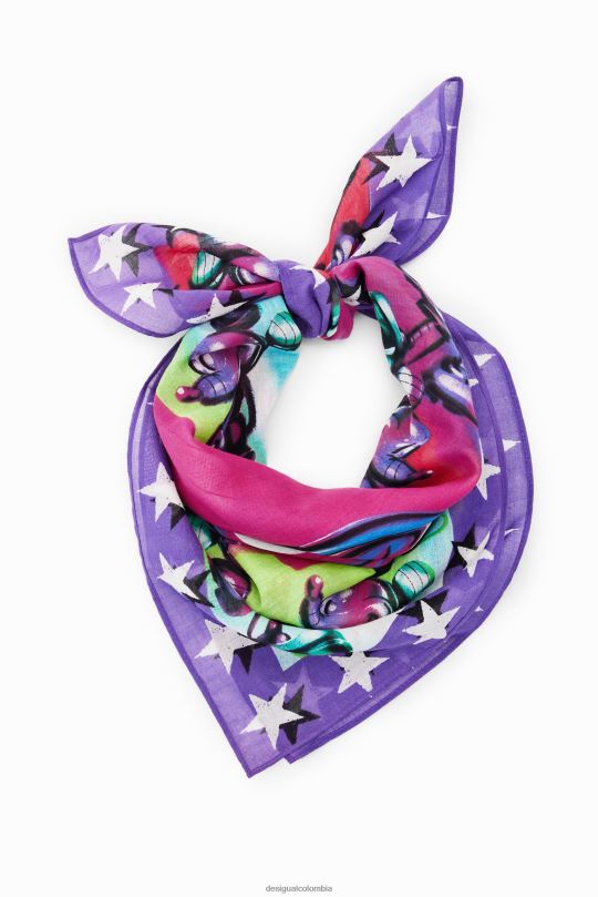 Desigual Colombia bolsos - accesorio 4802L1408 mujer Desigual bufanda cuadrada de mickey mouse