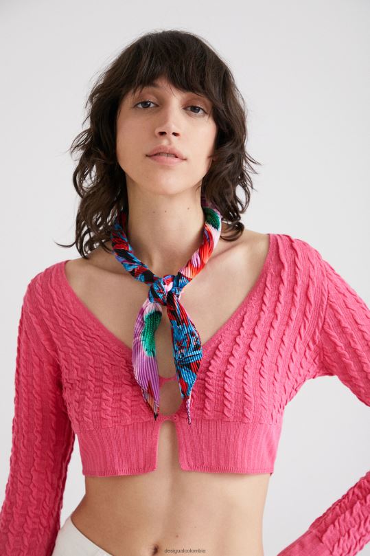 accesorio 4802L1415 mujer Desigual fular con patchwork digital - Desigual Colombia Medellín