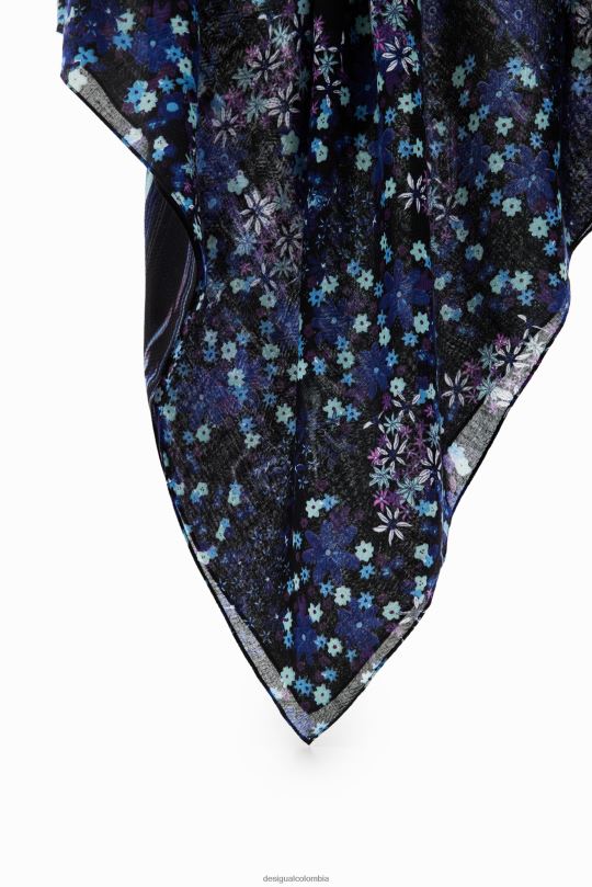 Desigual Colombia pagina oficial - accesorio 4802L1419 mujer Desigual fular rectangular con motivos florales
