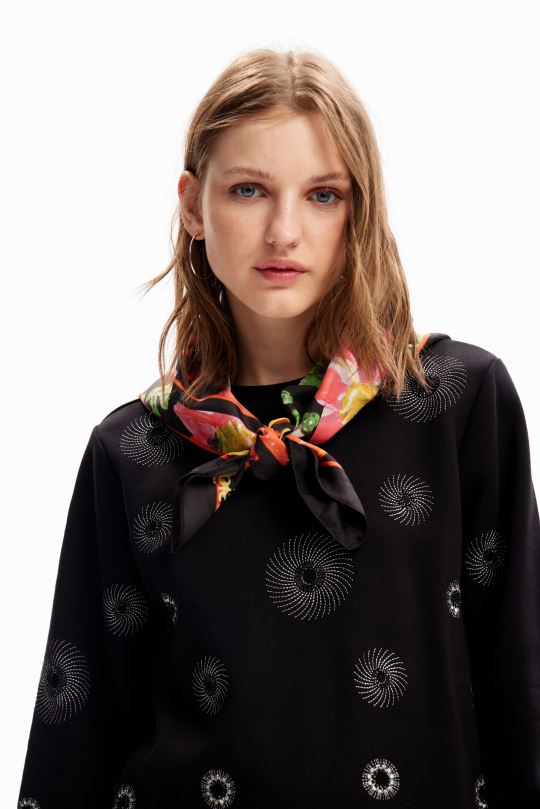 Desigual Colombia - accesorio 4802L1420 mujer Desigual bufanda cuadrada con flores
