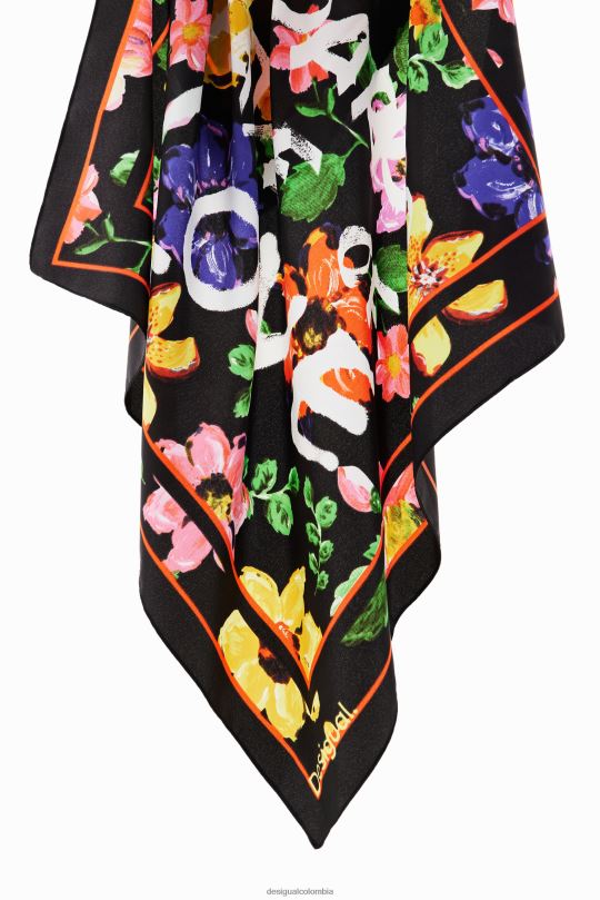Desigual Colombia - accesorio 4802L1420 mujer Desigual bufanda cuadrada con flores